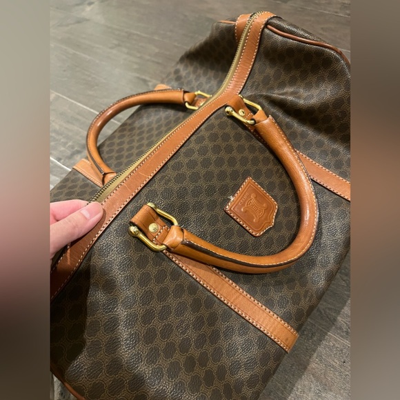 Celine Vintage Travel Bag in Macadam leather - Picture 2 of 9